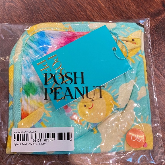 Posh Peanut Bamboo Dylan & Totally Tie Dye Lovey NWT - Picture 1 of 2